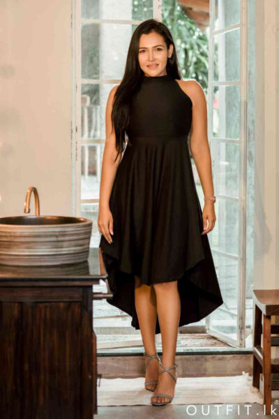 High Neck Tail Dress