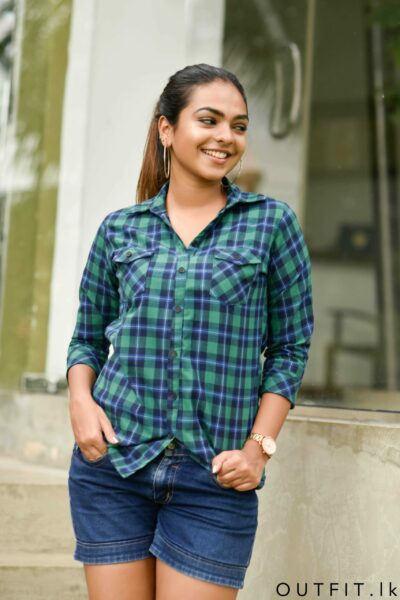 Smart casual checkered shirt clearance