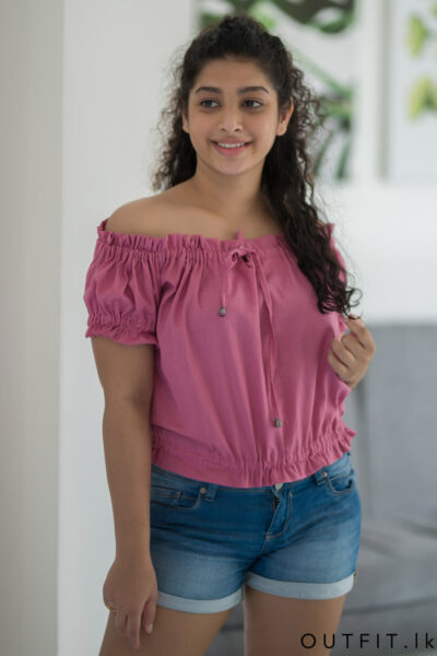 Off Shoulder Linen Top