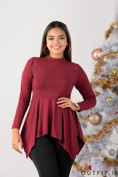 Long Sleeve Peplum Top