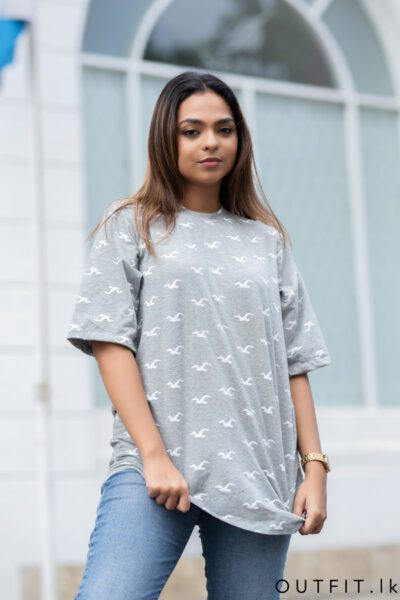 Over Size Printed Tee