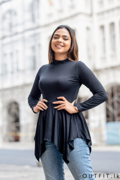Long Sleeve Peplum Top