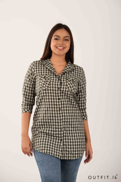 Smart Tunic Checked Top