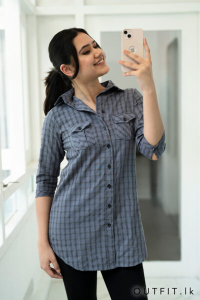 Smart Tunic Checked Top