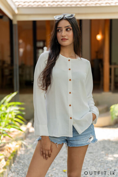 Round Neck Long Sleeve Top