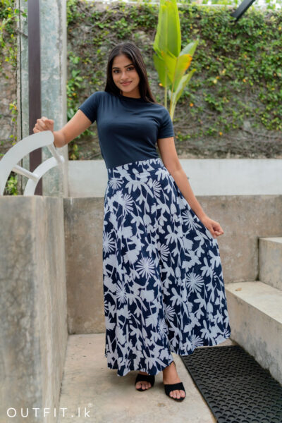Printed Maxi Skirt
