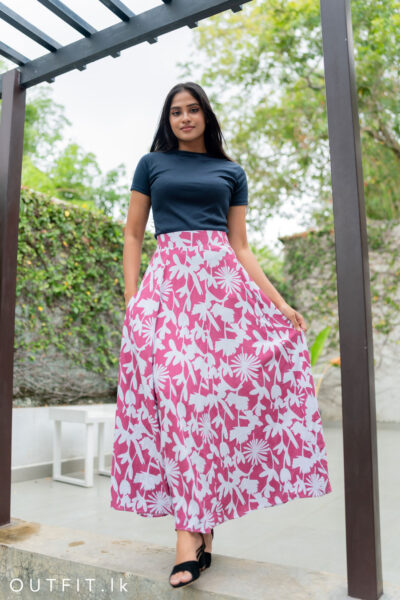 Printed Maxi Skirt